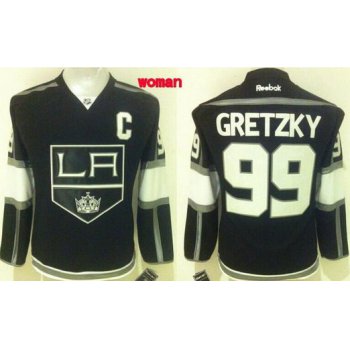 Women's Los Angeles Kings #99 Wayne Gretzky Reebok Black Hockey Jersey