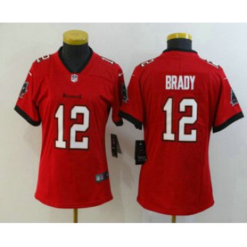 Women's Tampa Bay Buccaneers #12 Tom Brady Red 2020 NEW Vapor Untouchable Stitched NFL Nike Limited Jersey
