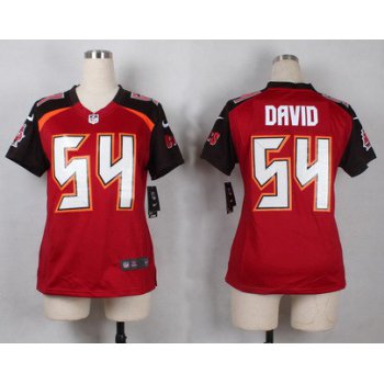 Women's Tampa Bay Buccaneers #54 Lavonte David Red Team Color NFL Nike Game Jersey