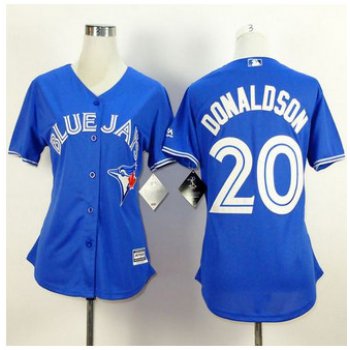 Women's Toronto Blue Jays #20 Josh Donaldson Alternate Blue 2015 MLB Cool Base Jersey