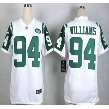 Nike New York Jets #94 Leonard Williams White Game Womens Jersey