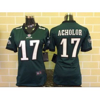 Women's Philadelphia Eagles #17 Nelson Agholor Midnight Green Team Color NFL Nike Game Jersey