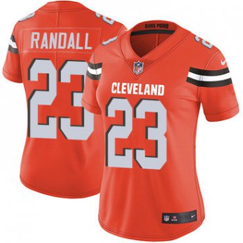 Nike Browns #23 Damarious Randall Orange Alternate Women's Stitched NFL Vapor Untouchable Limited Jersey