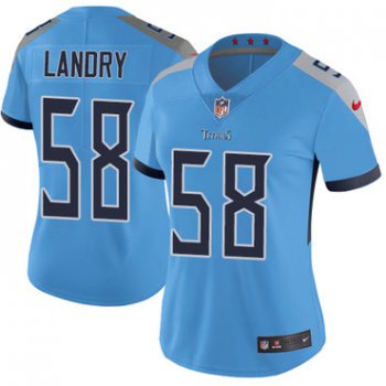Nike Titans #58 Harold Landry Light Blue Team Color Women's Stitched NFL Vapor Untouchable Limited Jersey