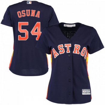 Women's Authentic Houston Astros Roberto Osuna Majestic Cool Base Alternate Navy Jersey