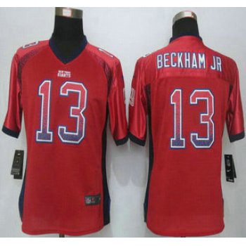 Women's New York Giants #13 Odell Beckham Jr Red Drift Fashion NFL Nike Jersey