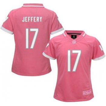 Women's Chicago Bears #17 Alshon Jeffery Pink Bubble Gum 2015 NFL Jersey