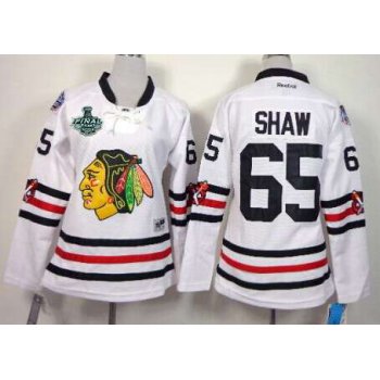 Women's Chicago Blackhawks #65 Andrew Shaw 2015 Stanley Cup 2015 Winter Classic White Jersey