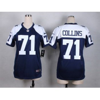 Women's Dallas Cowboys #71 La'el Collins Nike Blue Thanksgiving Game Jersey