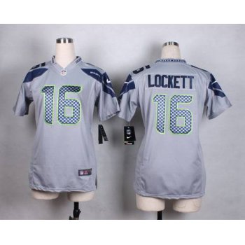 Women's Seattle Seahawks #16 Tyler Lockett Nike Gray Game Jersey