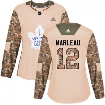 Adidas Toronto Maple Leafs #12 Patrick Marleau Camo Authentic 2017 Veterans Day Women's Stitched NHL Jersey