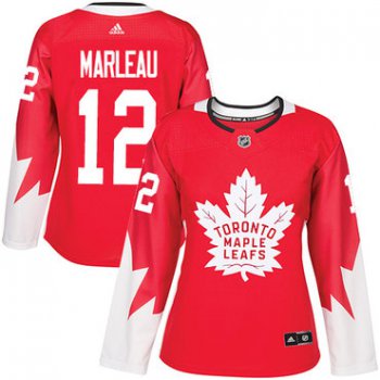 Adidas Toronto Maple Leafs #12 Patrick Marleau Red Team Canada Authentic Women's Stitched NHL Jersey