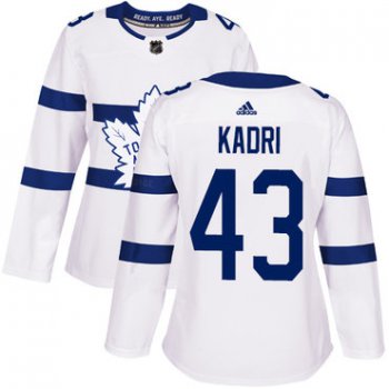 Adidas Toronto Maple Leafs #43 Nazem Kadri White Authentic 2018 Stadium Series Women's Stitched NHL Jersey
