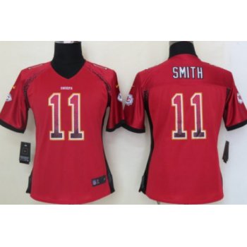 Nike Kansas City Chiefs #11 Alex Smith Drift Fashion Red Womens Jersey