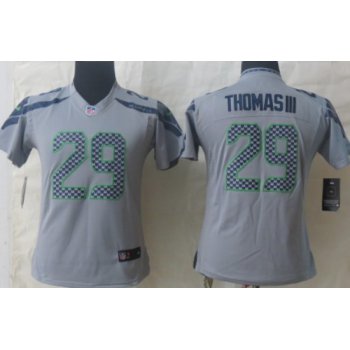 Nike Seattle Seahawks #29 Earl Thomas III Gray Limited Womens Jersey