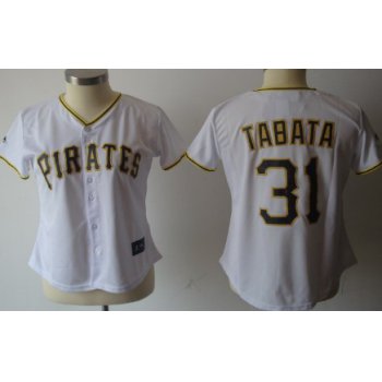 Pittsburgh Pirates #31 Jose Tabata White Womens Jersey
