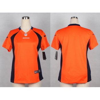 Nike Denver Broncos Blank Orange Game Womens Jersey