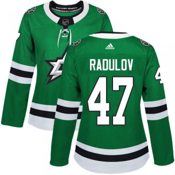Adidas Dallas Stars #47 Alexander Radulov Green Home Authentic Women's Stitched NHL Jersey