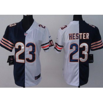 Nike Chicago Bears #23 Devin Hester Blue/White Two Tone Womens Jersey