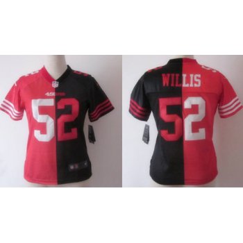 Nike San Francisco 49ers #52 Patrick Willis Red/Black Two Tone Womens Jersey