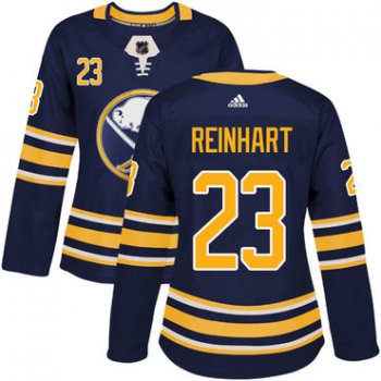Adidas Buffalo Sabres #23 Sam Reinhart Navy Blue Home Authentic Women's Stitched NHL Jersey
