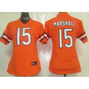 Nike Chicago Bears #15 Brandon Marshall Orange Game Womens Jersey