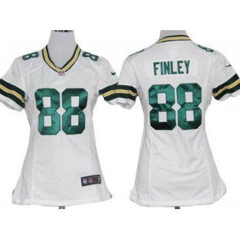 Nike Green Bay Packers #88 Jermichael Finley White Game Womens Jersey