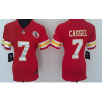 Nike Kansas City Chiefs #7 Matt Cassel Red Game Womens Jersey