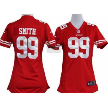 Nike San Francisco 49ers #99 Aldon Smith Red Game Womens Jersey