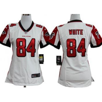 Nike Atlanta Falcons #84 Roddy White White Game Womens Jersey
