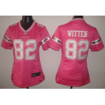 Nike Dallas Cowboys #82 Jason Witten 2013 Pink Love Womens Jersey