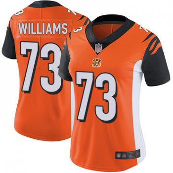 Bengals #73 Jonah Williams Orange Alternate Women's Stitched Football Vapor Untouchable Limited Jersey