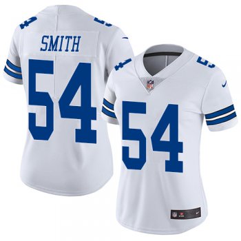 Cowboys #54 Jaylon Smith White Women's Stitched Football Vapor Untouchable Limited Jersey