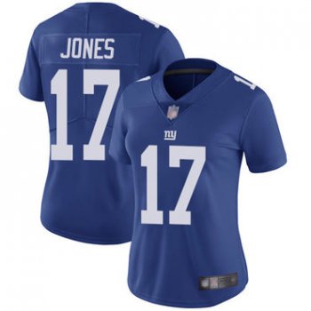 Giants #17 Daniel Jones Royal Blue Team Color Women's Stitched Football Vapor Untouchable Limited Jersey