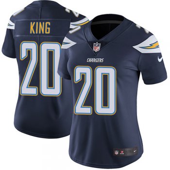 Women's Nike Los Angeles Chargers #20 Desmond King Navy Blue Team Color Stitched NFL Vapor Untouchable Limited Jersey