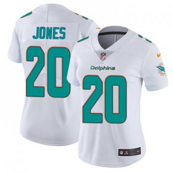 Women's Nike Miami Dolphins #20 Reshad Jones White Stitched NFL Vapor Untouchable Limited Jersey