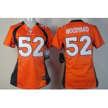 Nike Denver Broncos #52 Wesley Woodyard Orange Limited Womens Jersey