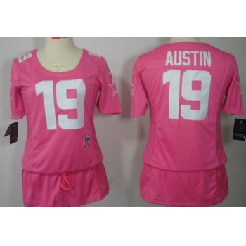 Nike Dallas Cowboys #19 Miles Austin Breast Cancer Awareness Pink Womens Jersey