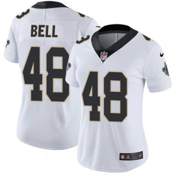 Women's Nike New Orleans Saints #48 Vonn Bell White Stitched NFL Vapor Untouchable Limited Jersey