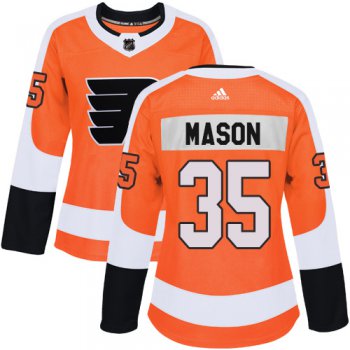 Adidas Philadelphia Flyers #35 Steve Mason Orange Home Authentic Women's Stitched NHL Jersey