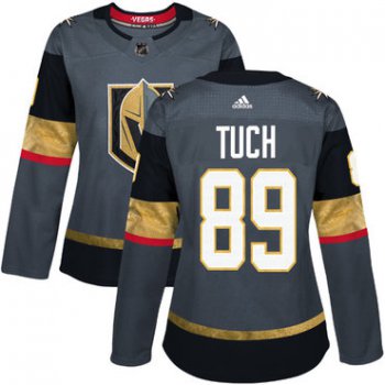 Adidas Vegas Golden Golden Knights #89 Alex Tuch Grey Home Authentic Women's Stitched NHL Jersey
