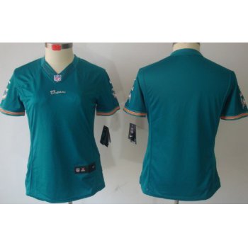 Nike Miami Dolphins Blank Green Limited Womens Jersey