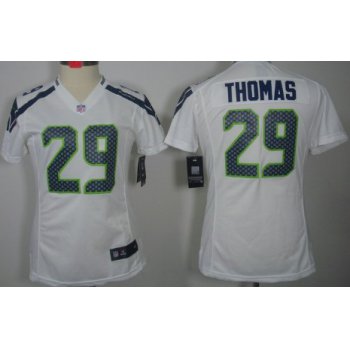 Nike Seattle Seahawks #29 Earl Thomas White Limited Womens Jersey