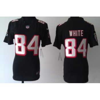 Nike Atlanta Falcons #84 Roddy White Black Game Womens Jersey
