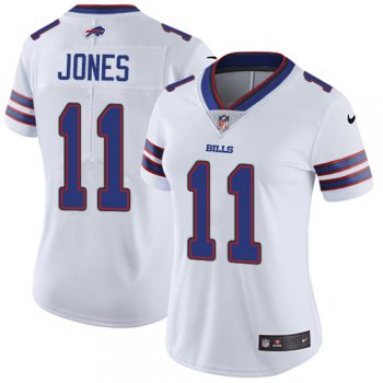 Women's Nike Bills #11 Zay Jones White Stitched NFL Vapor Untouchable Limited Jersey