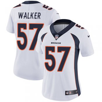 Women's Nike Broncos #57 Demarcus Walker White Stitched NFL Vapor Untouchable Limited Jersey