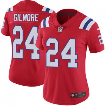 Women's Nike Patriots #24 Stephon Gilmore Red Alternate Stitched NFL Vapor Untouchable Limited Jersey