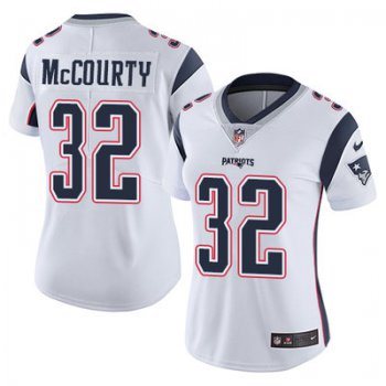 Women's Nike Patriots #32 Devin McCourty White Stitched NFL Vapor Untouchable Limited Jersey
