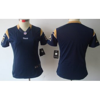 Nike St. Louis Rams Blank Navy Blue Limited Womens Jersey