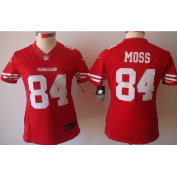Nike San Francisco 49ers #84 Randy Moss Red Limited Womens Jersey